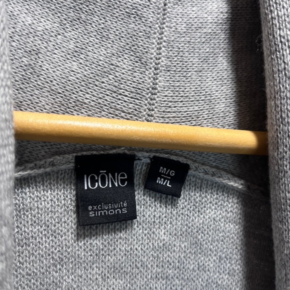 Eileen Fisher Gray Open Front Sweater - Picture 11 of 11